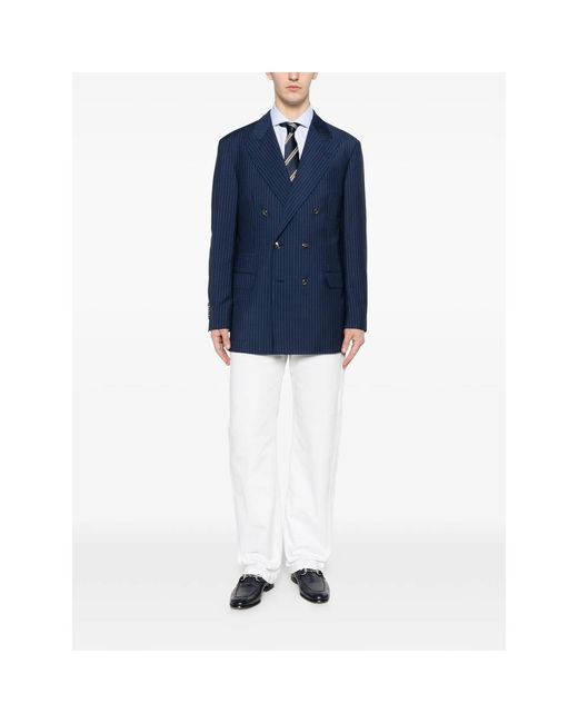 Brunello Cucinelli Blue Jackets for men
