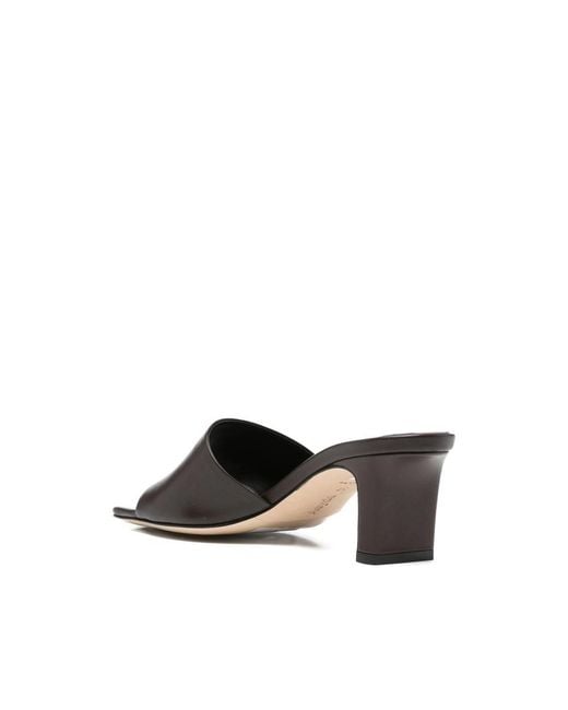 Aeyde Black Heeled Mules