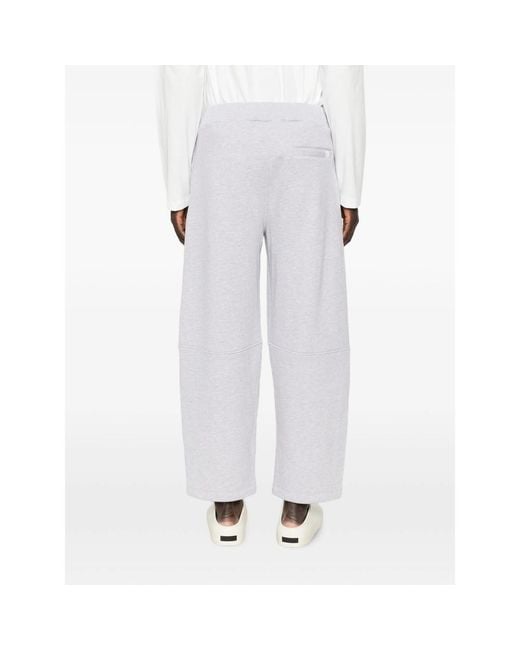 Woc White Salinas Elasticated Wide-Leg Track Pants for men