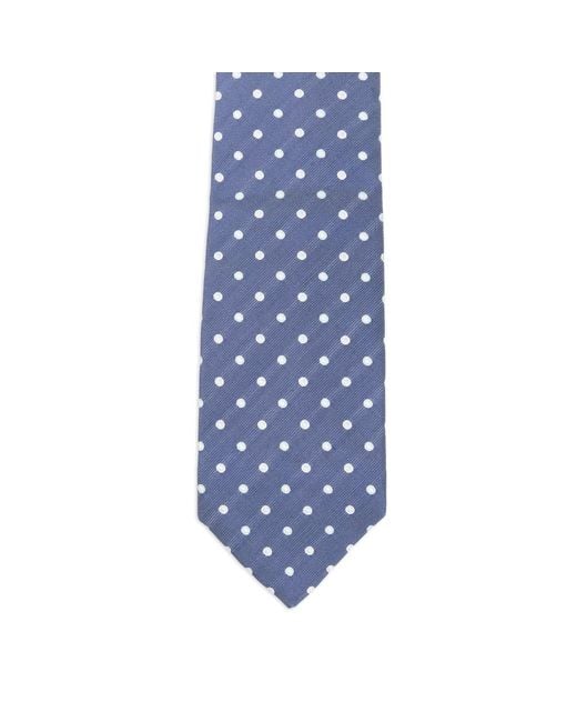 Barba Napoli Blue Polka-Dot Tie for men