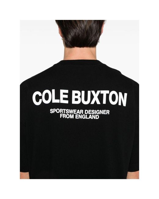 Cole Buxton Black Cotton T Shirts for men