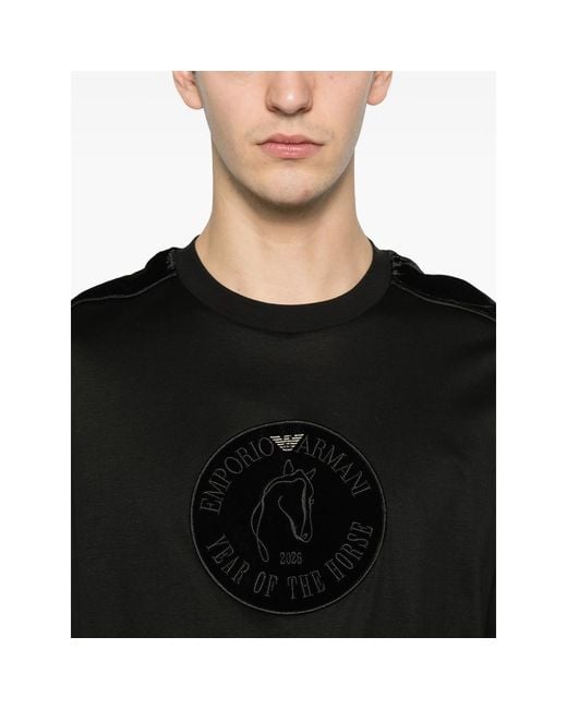 Emporio Armani Black T-Shirts & Vests for men
