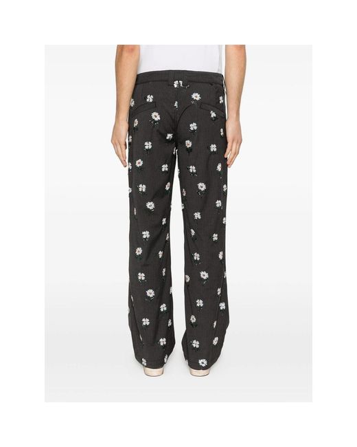 Honor The Gift Gray Sequin-Embellished Straight-Leg Pants for men
