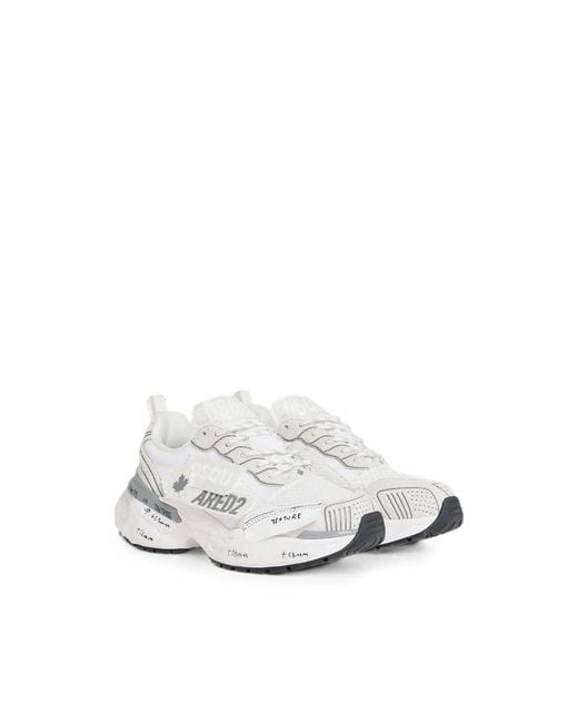 DSquared² White Faster Sneakers for men
