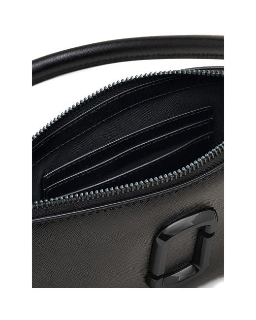 Marc Jacobs Black The Snapshot Leather Shoulder Bag