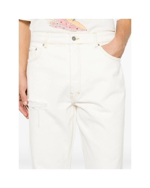 Represent White Heaton Distressed Straight-Leg Jeans for men