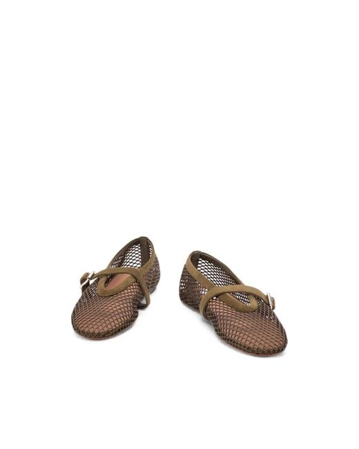 Alaïa Brown Alaïa Ballet Flats