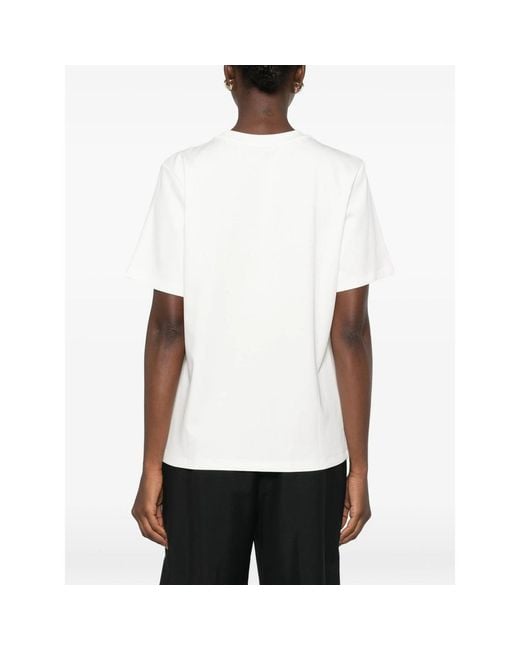 ELEH White Crew-Neck Short-Sleeve T-Shirt