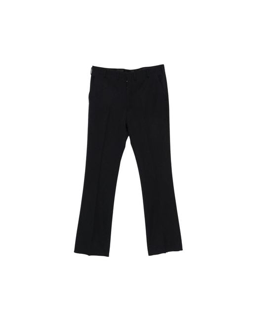Prada Black Straight-Leg Tailored Trousers for men