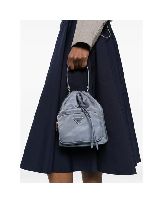 Prada Blue Bucket Bags