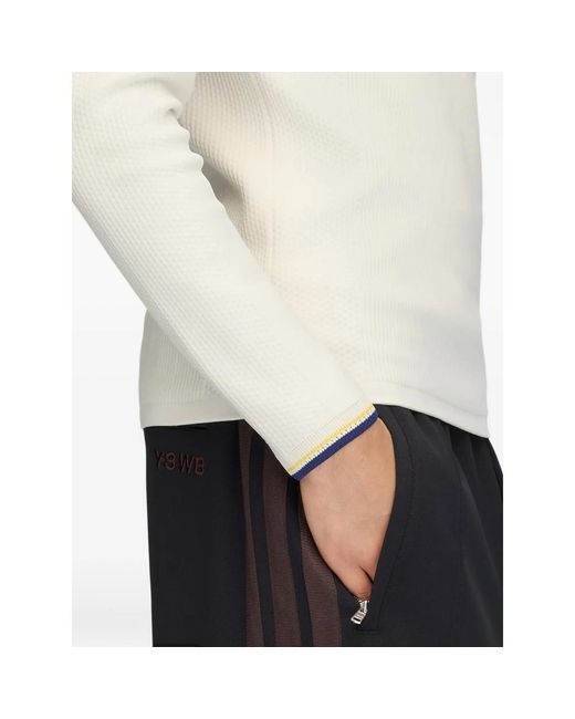 Y-3 X Wales Bonner White X Wales Bonner Raglan-Sleeve Sweater for men
