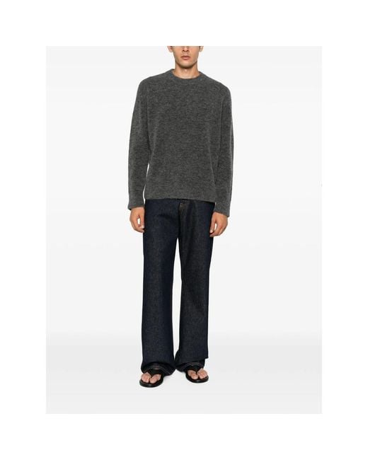 Atomo Factory Gray Crew-Neck Sweater for men