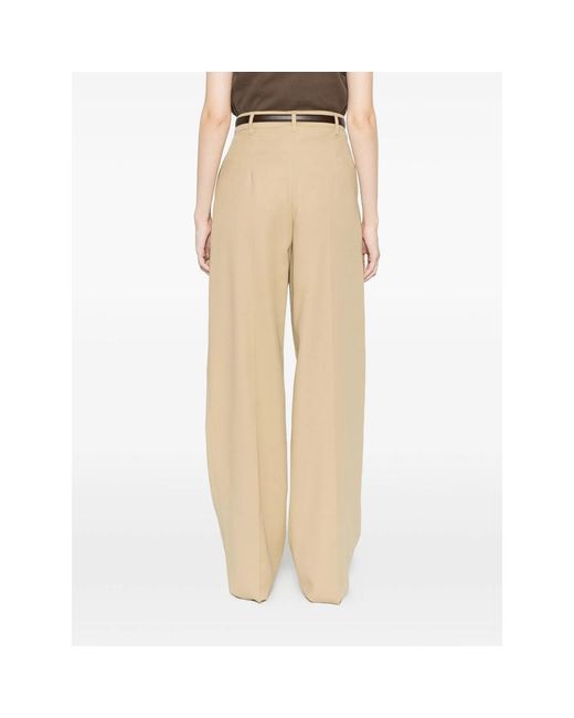 Max Mara Natural Straight Trousers
