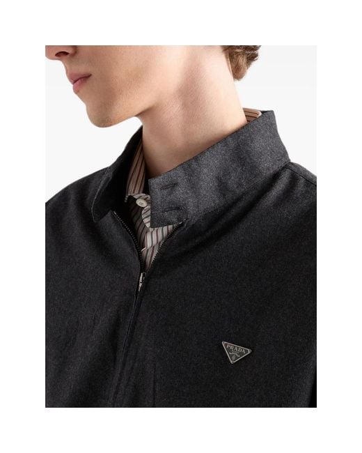 Prada Black Wool Shirt for men