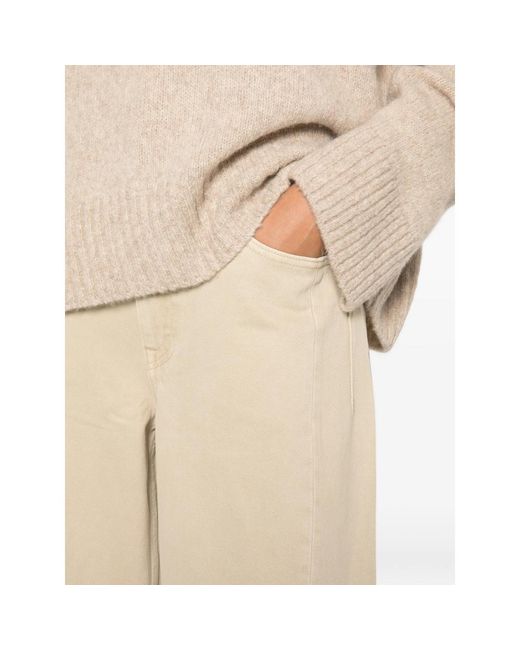 JC Sophie Natural Pita Zip-Up Straight-Leg Jeans