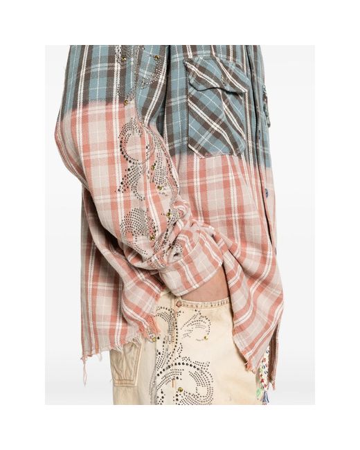 ERCOLE STUDIO Multicolor Patterned Flannel Overshirt for men