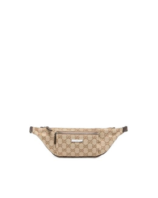 Gucci Natural Gg Supreme Web-Stripe Belt Bag for men