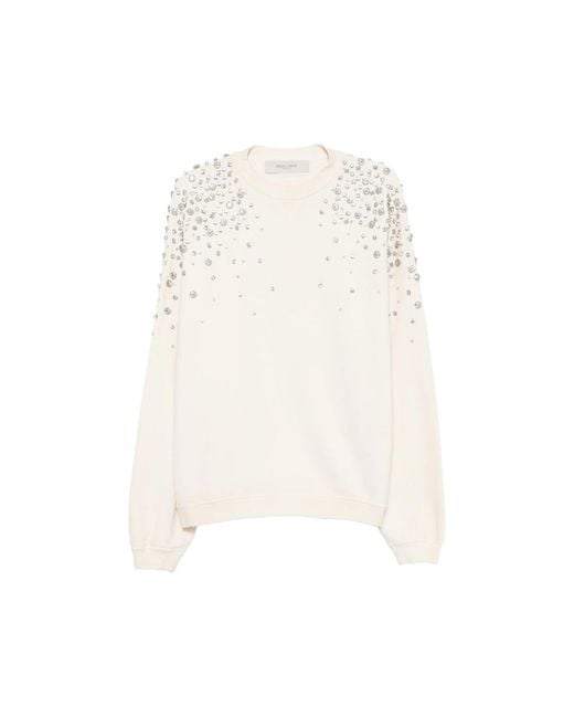 Golden Goose Deluxe Brand White Embellished Sweatshirt for men