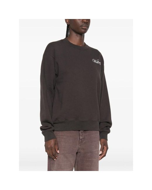 Sporty & Rich Black Soho Logo-Print Sweatshirt