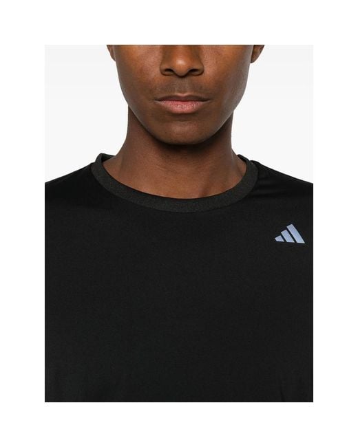 Adidas X Entire Studios Black X Entire Studios Logo-Print Long-Sleeve T-Shirt for men