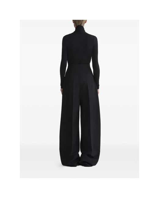 Mugler Black Draped Top