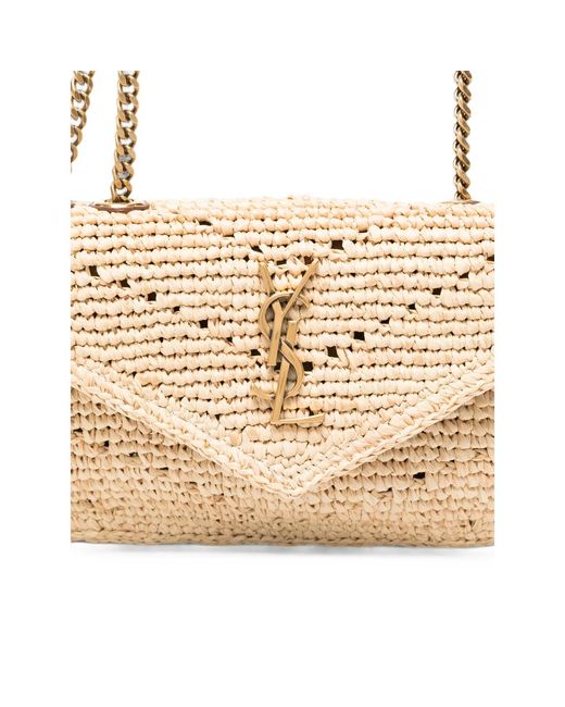 Saint Laurent Metallic Mini Lou Lou Logo-Detail Shoulder Bag