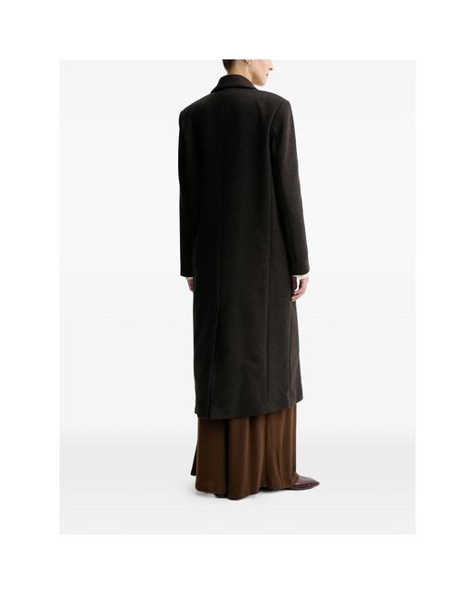 Sessun Black Nara Double-Breasted Coat