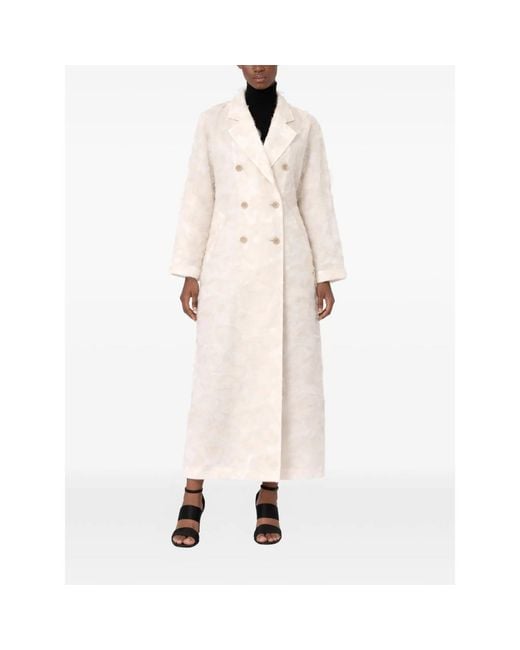 Max Mara White Neutrals Coats