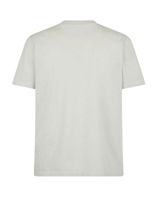 DSquared² White Graphic-Print Crew-Neck T-Shirt for men