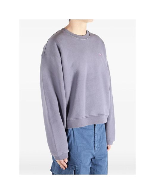 ERL Purple Embroidered Sweatshirt