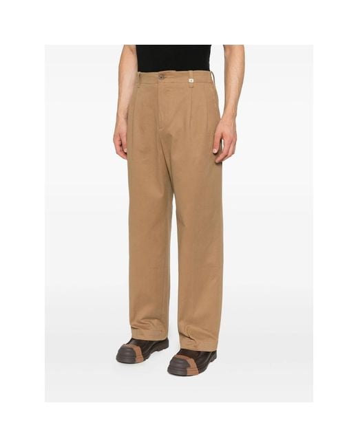 Myths Natural Pleated-Front Trousers for men