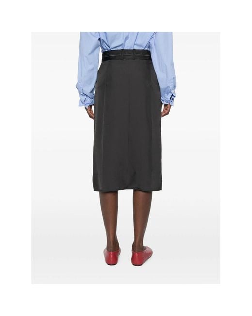Tela Black Brianna Midi Skirt