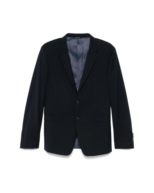 Reveres 1949 Blue Single-Breasted Blazer for men