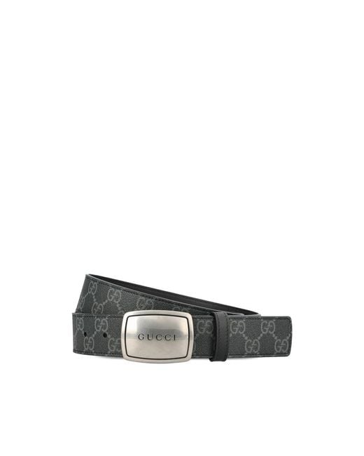 Gucci Black Logo Buckle Belt for men