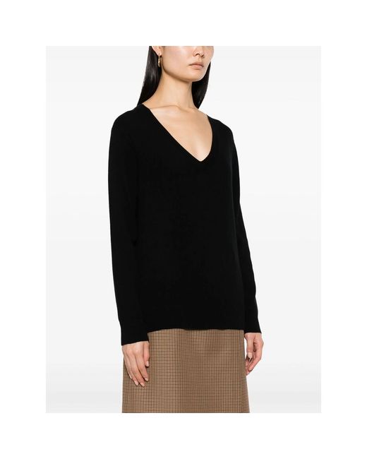 Vince Black Weekend V-Neck Sweater
