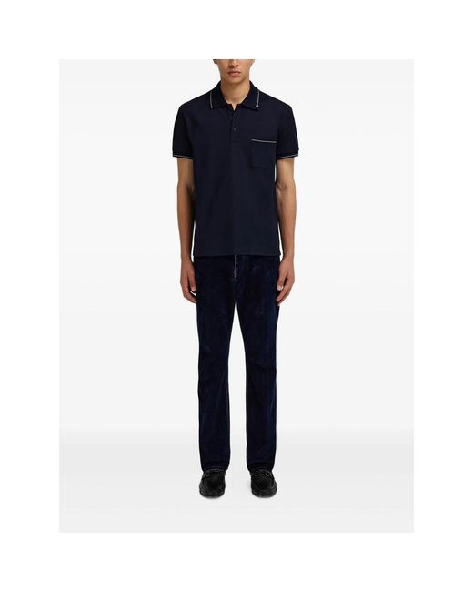 Ferragamo Blue Polo Shirts for men