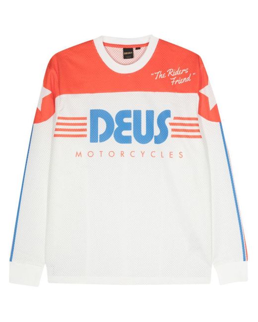 Deus Ex Machina White Fantasma Moto Sweatshirt for men