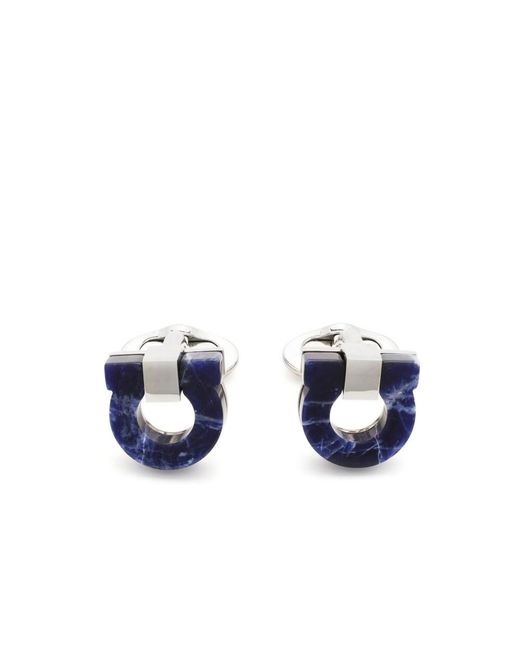 Ferragamo Blue Cufflinks & Tie Clips for men