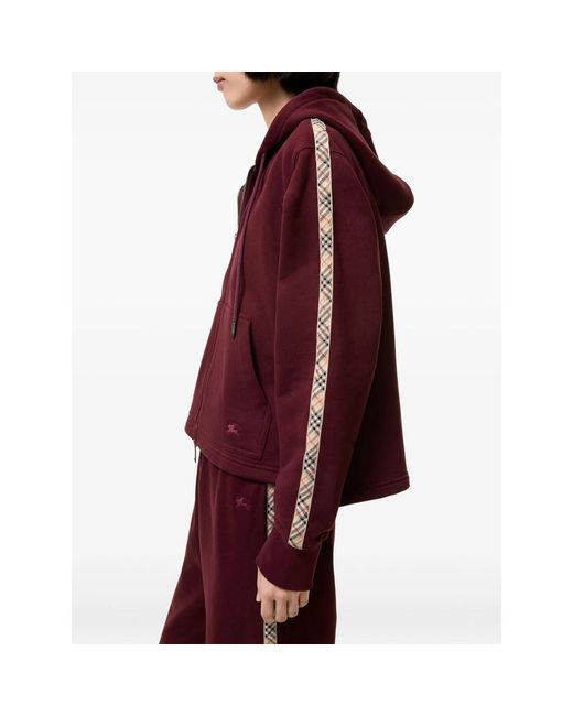 Burberry Purple Zip Hoodie