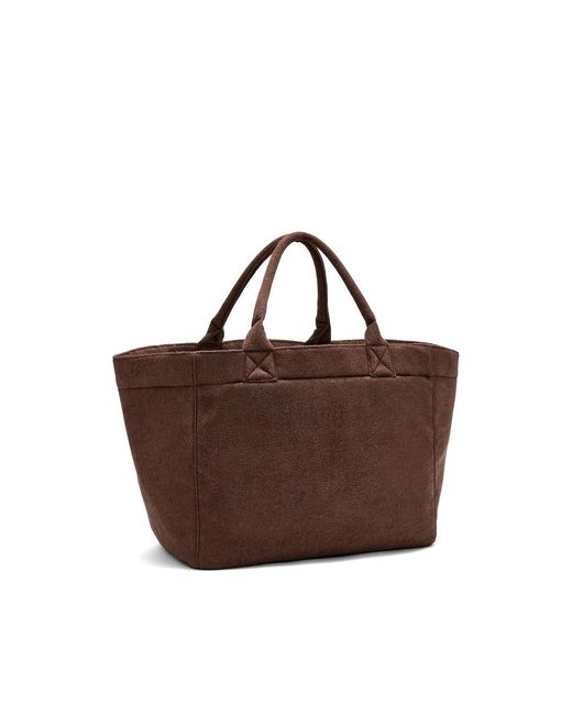 Ganni Brown Logo-Embroidered Reversibletote Bag