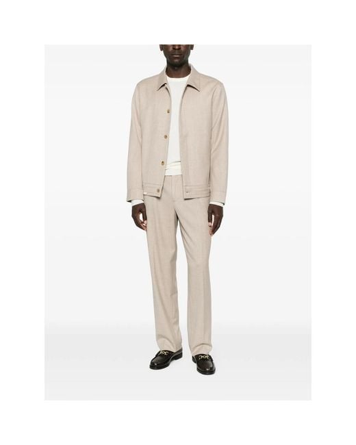 Fileria White Fine-Knit Long-Sleeve Knit for men