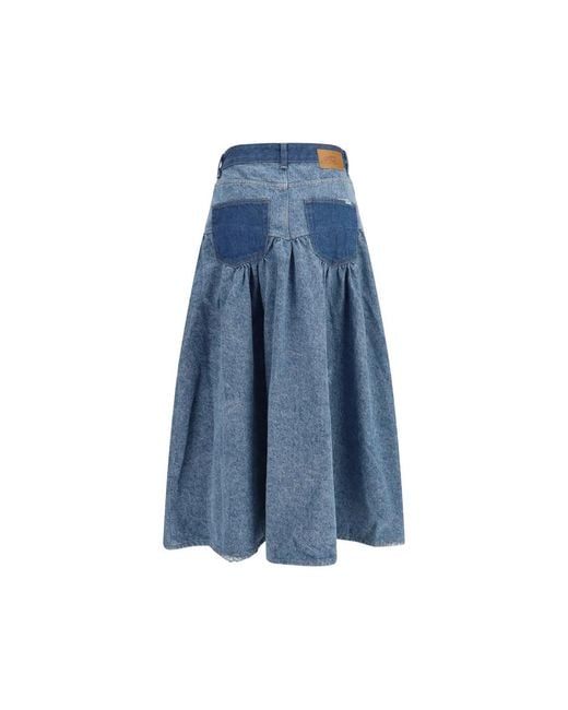 Ganni Blue Skirts