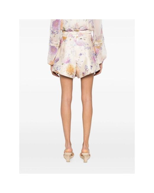 Zimmermann White Neutrals Shorts