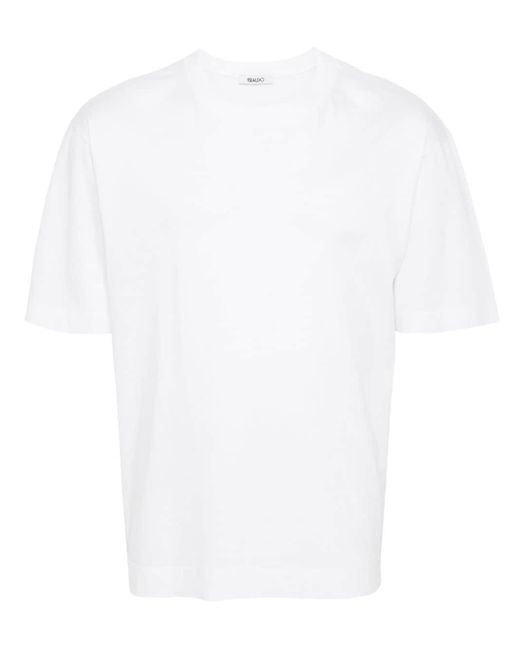 Eraldo White Crew-Neck Cotton T-Shirt for men