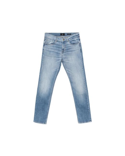 7 For All Mankind Blue Denim for men