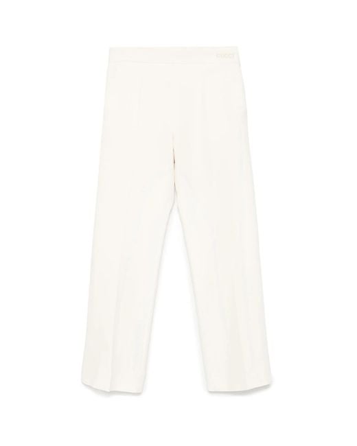 Gucci White Neutrals Trousers