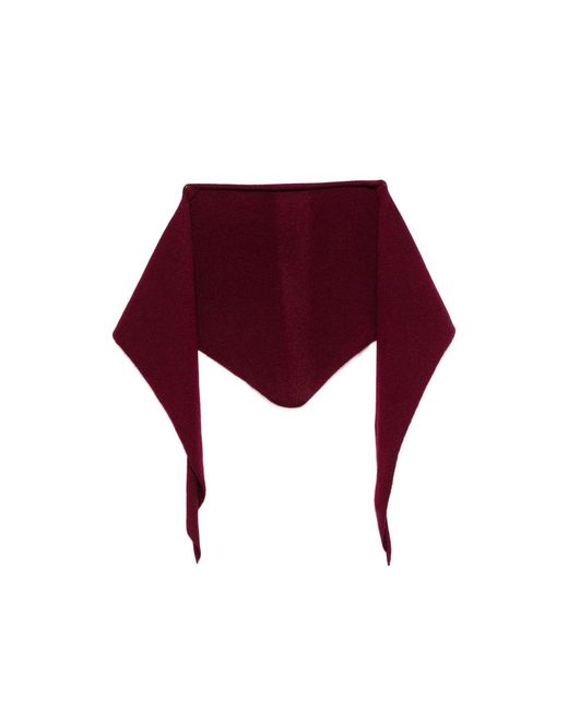 Lisa Yang Red Florianne Scarf