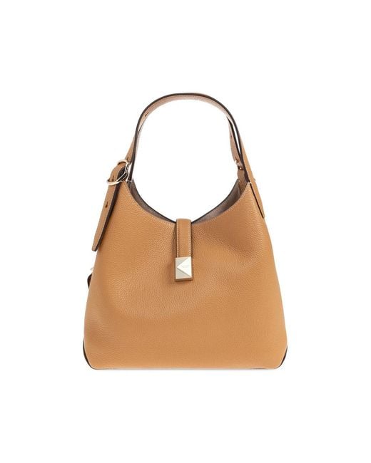 Kate Spade Brown Tote Bag Pebbled Leather