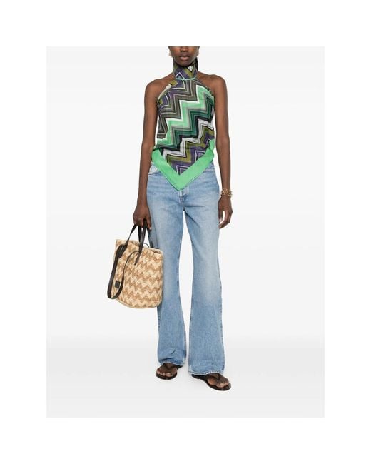 Agolde Blue Faded Wide-Leg Jeans