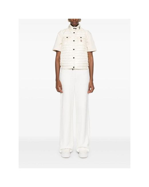 Moncler White Neutrals Jackets
